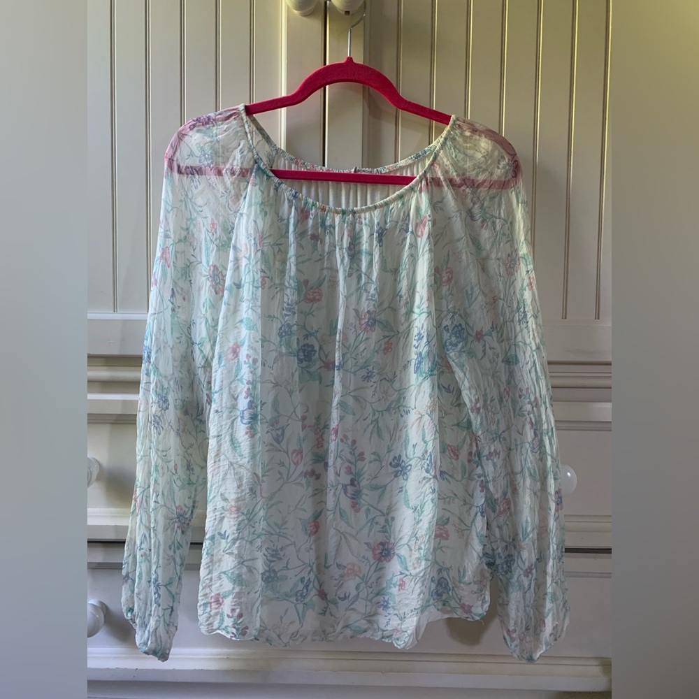 Breezy floral blouse